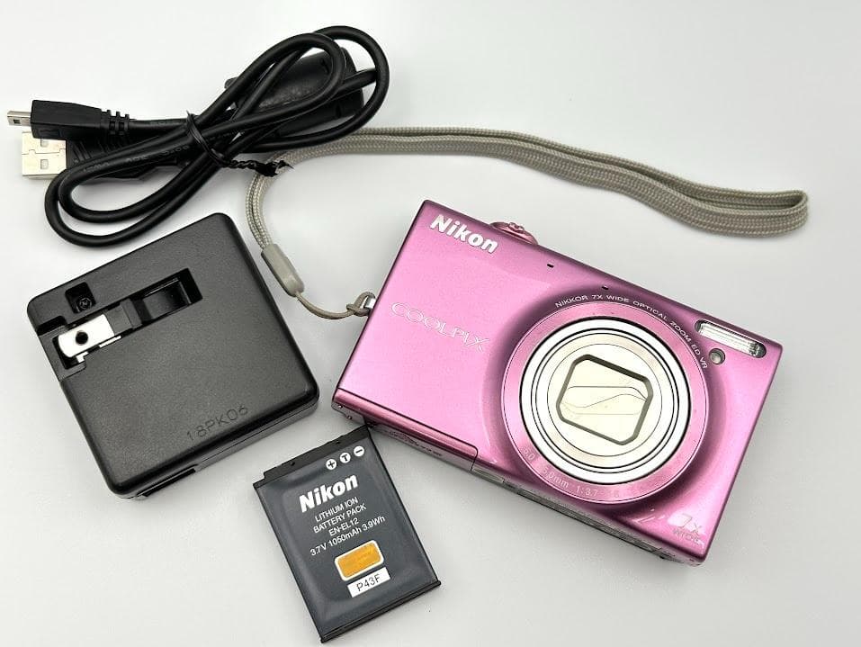 Nikon COOLPIX S6100 ピンク 動作品 バッテリー充電器付