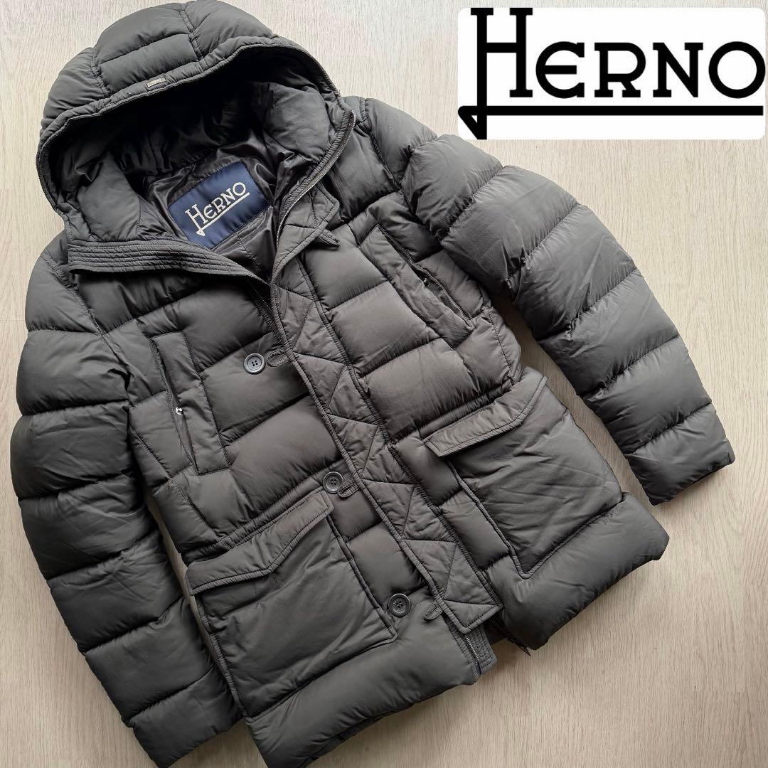 【高級⭐️軽量⭐️定価15万】Henro n-3b ダウンジャケット　ヘルノ　カーキ