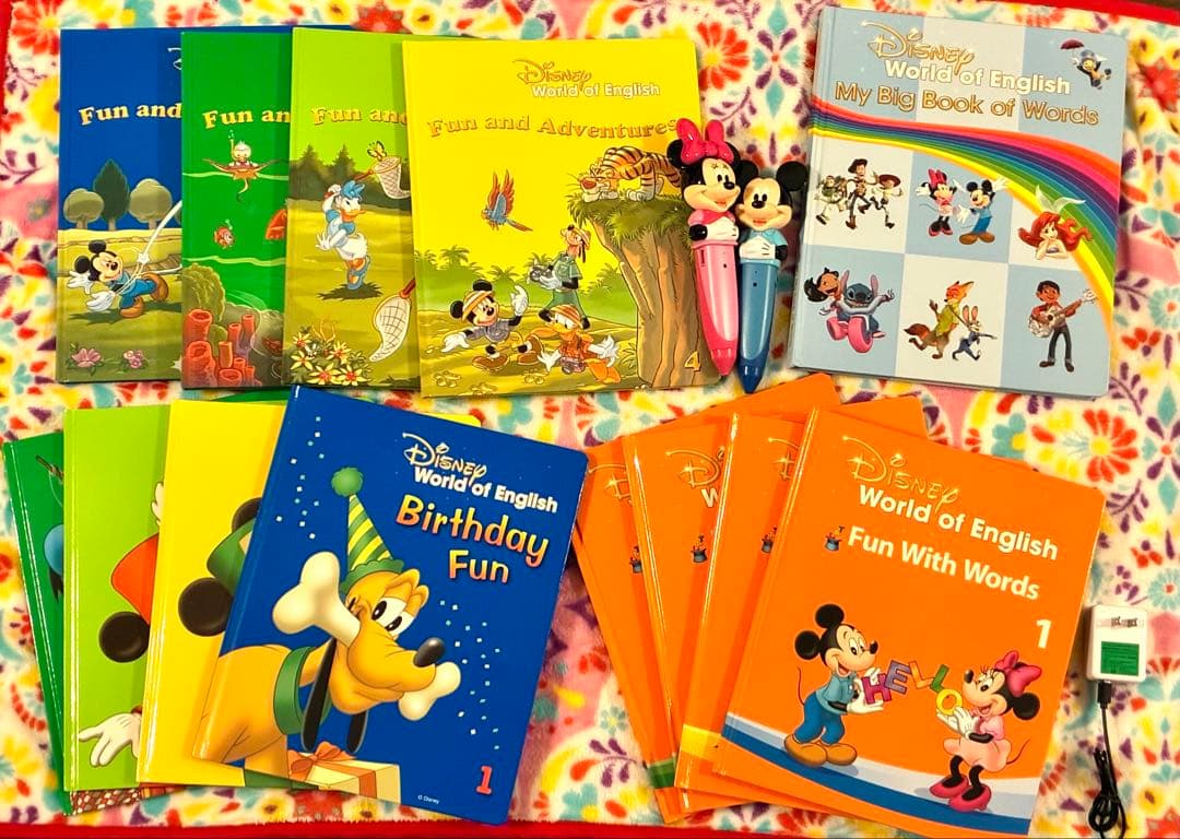 ミッキー英語ブック　絵本セット 音声ペン付き　DWE