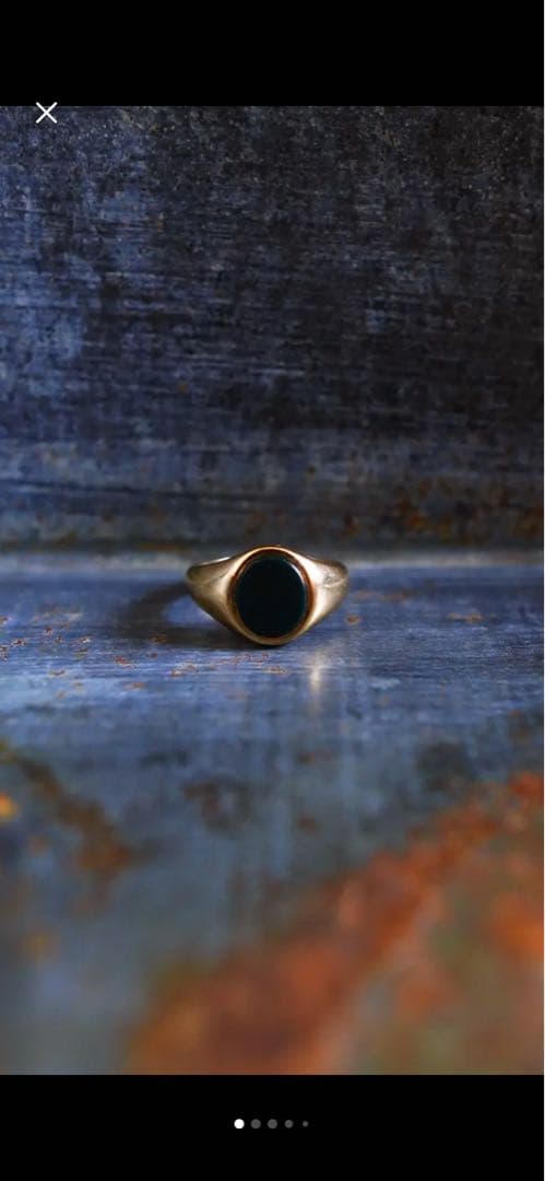 イエロー ゴールド シグネット リング