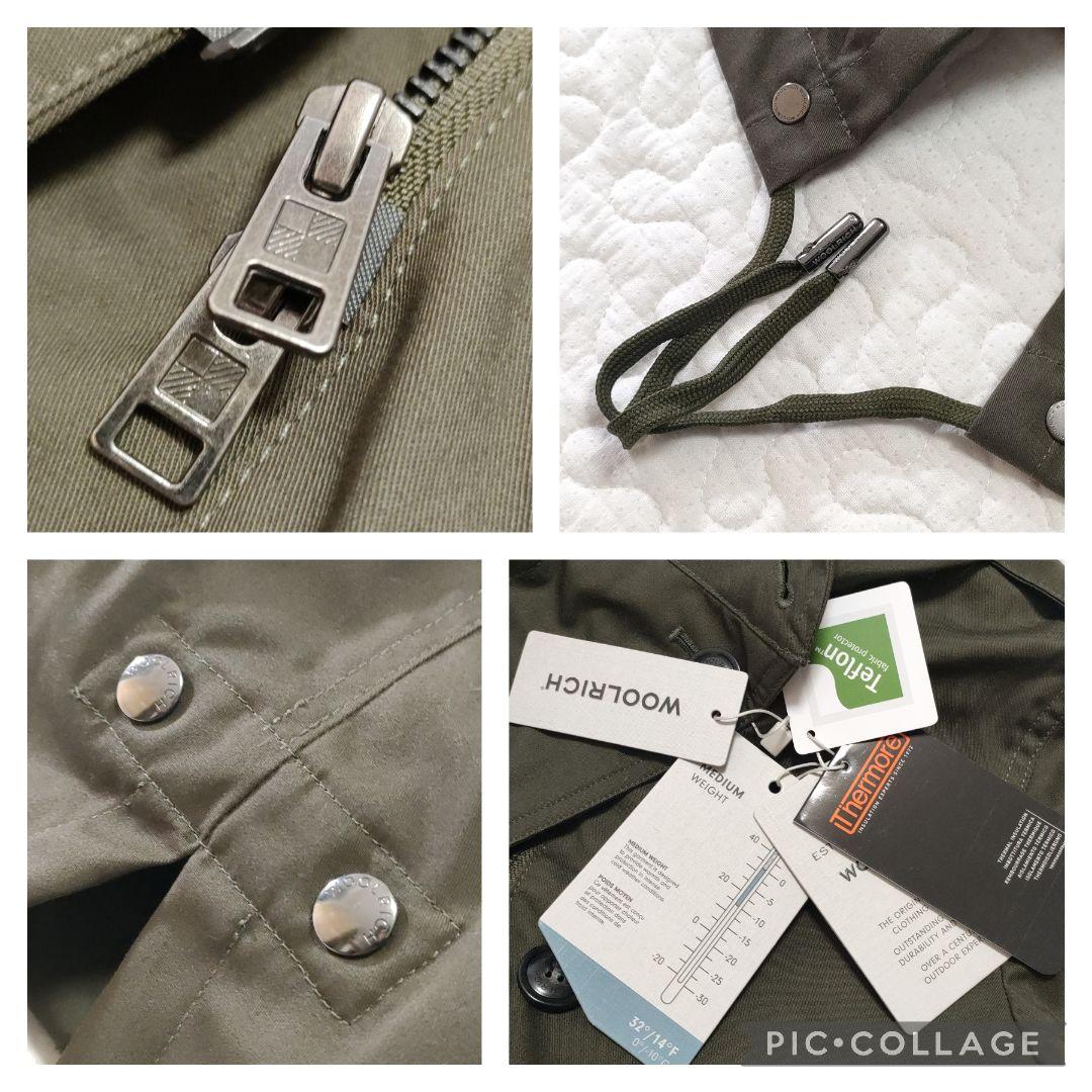 新品✨ウールリッチ　ダウンライナー付きモッズコート　カーキ　キングラビットファー