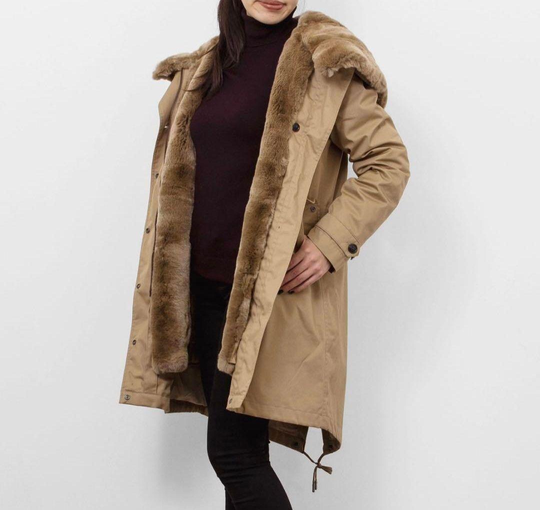新品✨ウールリッチ　ダウンライナー付きモッズコート　カーキ　キングラビットファー