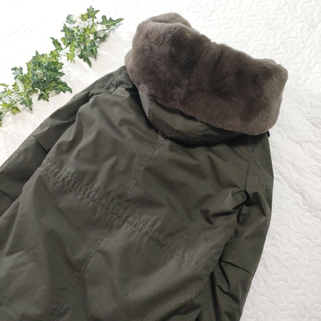 新品✨ウールリッチ　ダウンライナー付きモッズコート　カーキ　キングラビットファー