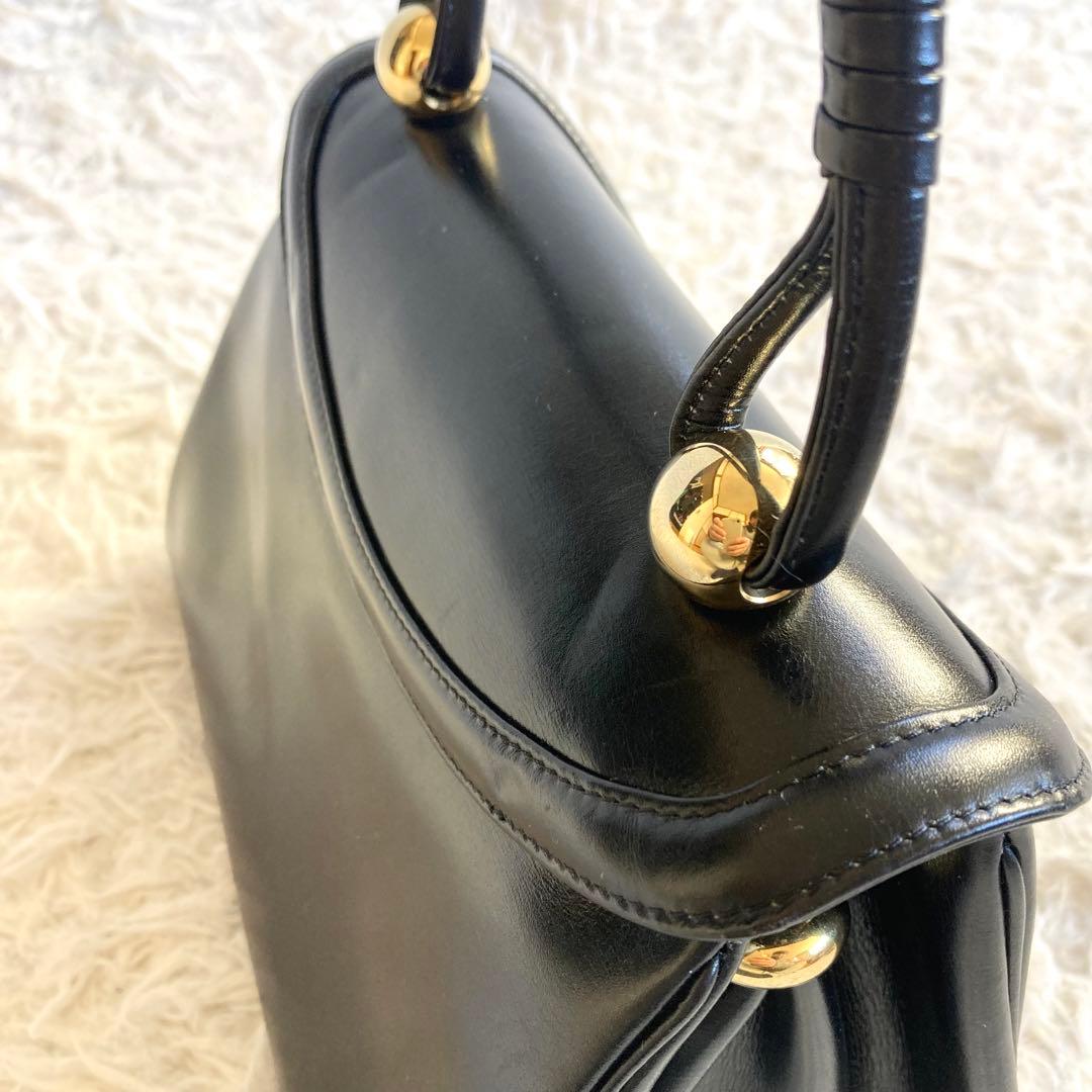 皇室御用達 濱野皮革工藝 HAMANO ハンドバッグ フォーマル 本革 冠婚葬祭