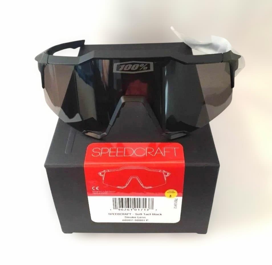 最新版 100% SPEEDCRAFT ブラック ワンハンドレッド サングラス