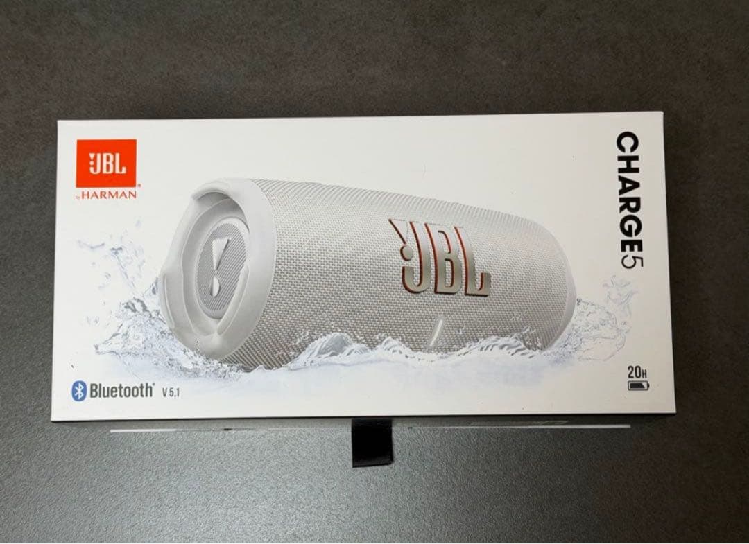 JBL CHARGE 5 Bluetoothスピーカー 公式限定色ホワイト