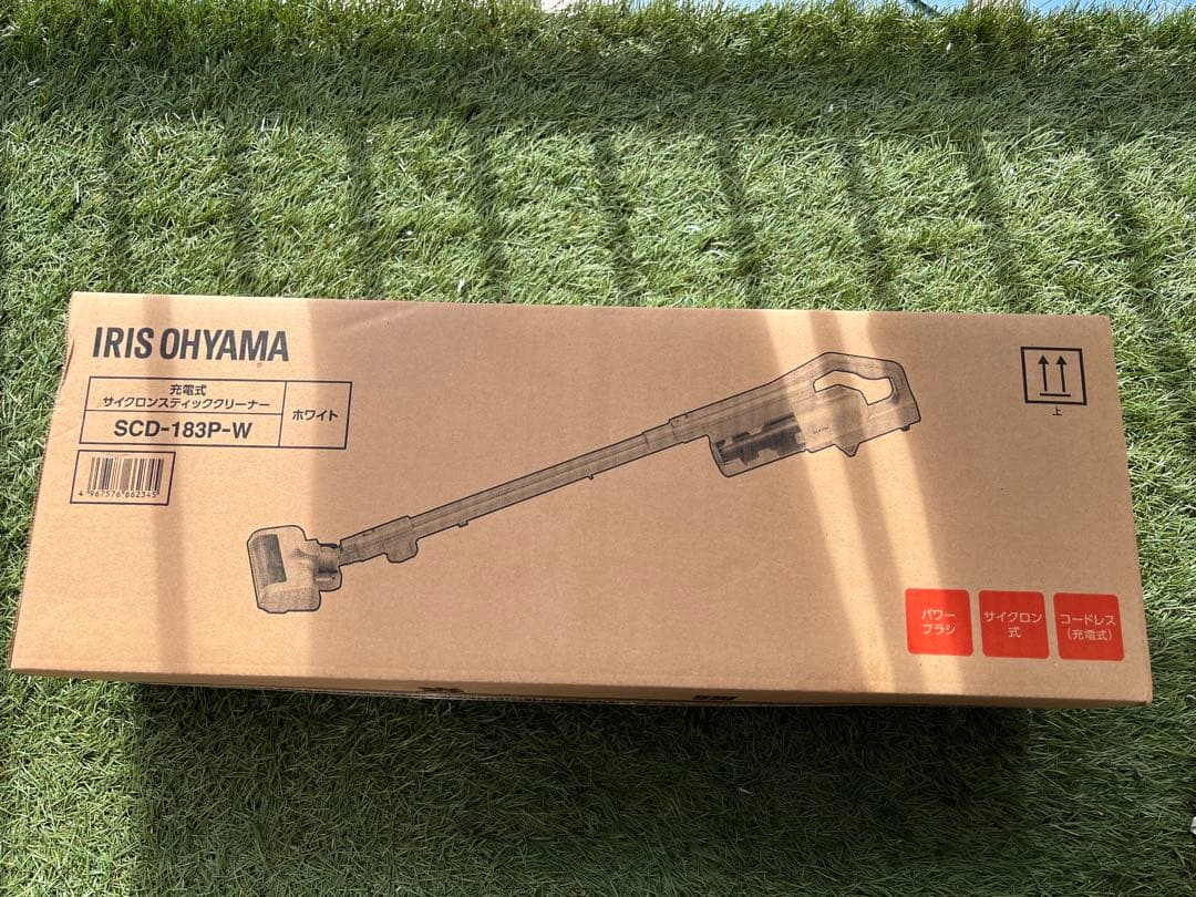 アイリスオーヤマ サイクロンスティッククリーナー SCD-183P-W