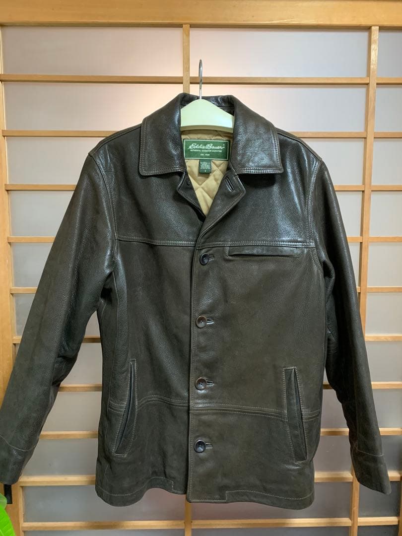 【gold256gb】Eddie Bauer 本革ジャケット