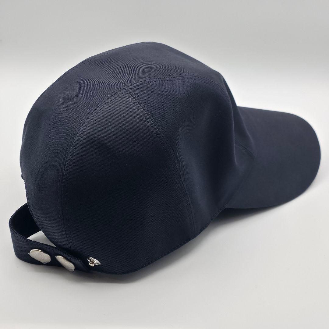 HERMES マイルス Hカット ベースボールキャップ ダークネイビー エルメス