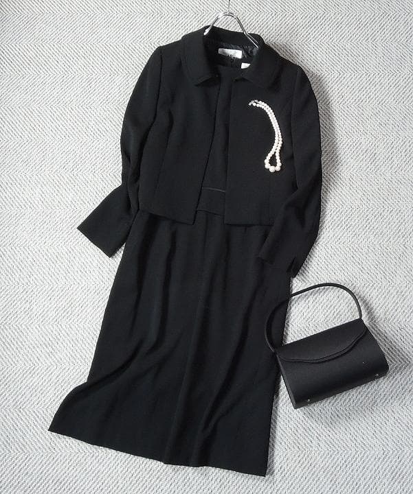 ☆美品☆ ATSUKI ONISHI ブラックフォーマルワンピーススーツ