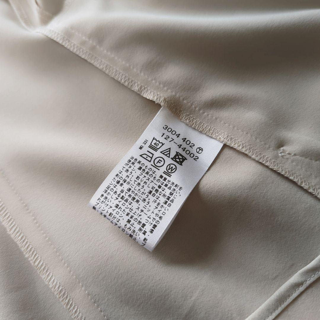 インディヴィ　春夏　UVケア　接触冷感　洗える　セットアップスーツ　アイボリー