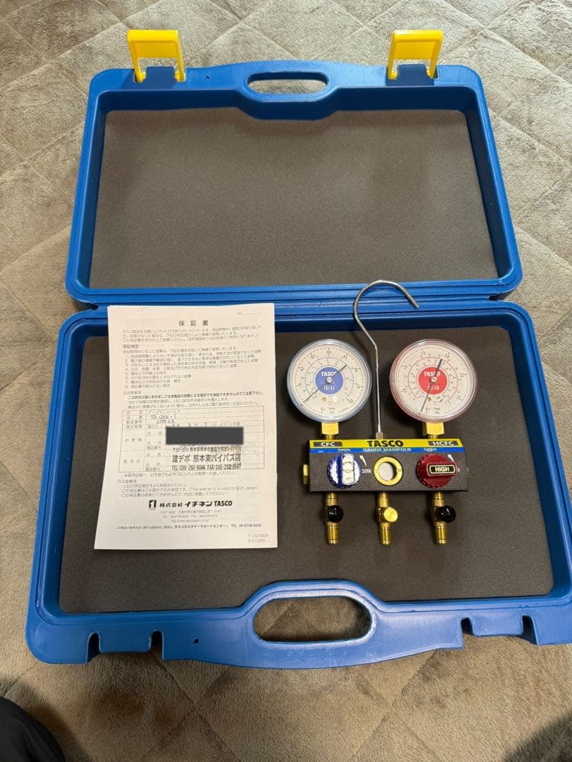 TASCO 圧力計セット 取扱説明書付き