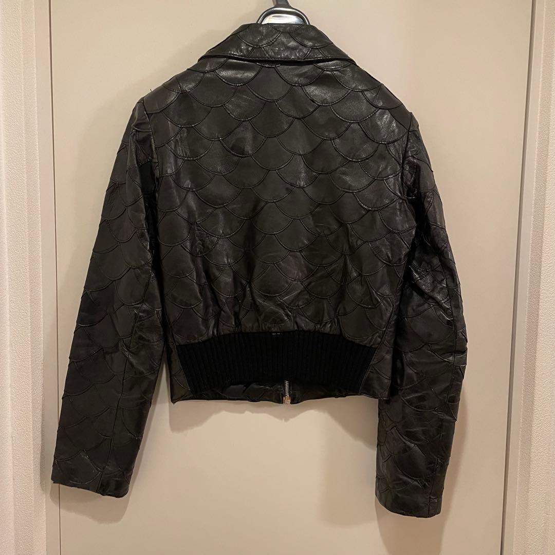 70s ヴィンテージ ユーロ クラフト系 ライダースジャケット レザージャケット