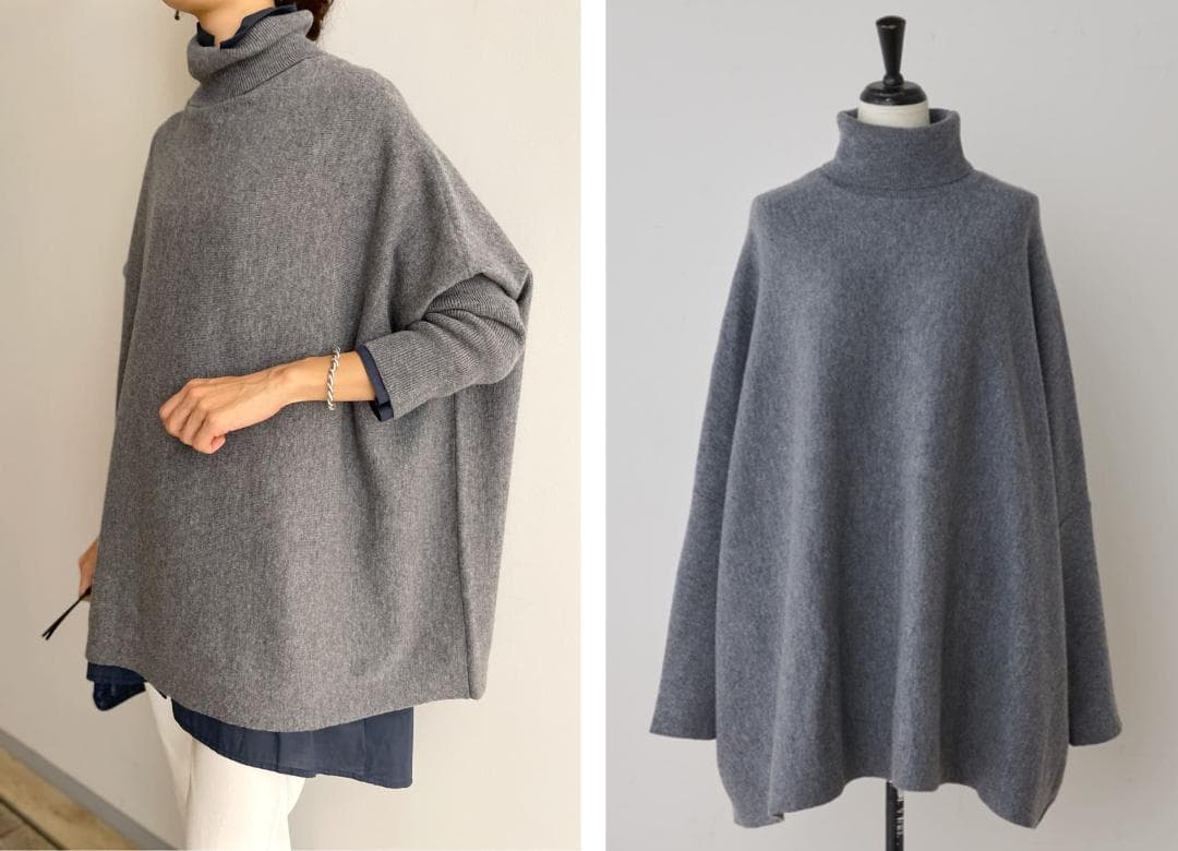 ハイネックBIGニット　BEARDSLEY