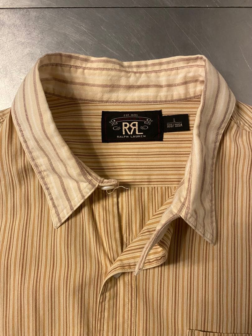 RRL ダブルアールエル ヴィンテージ ストライプシャツ ラルフローレン