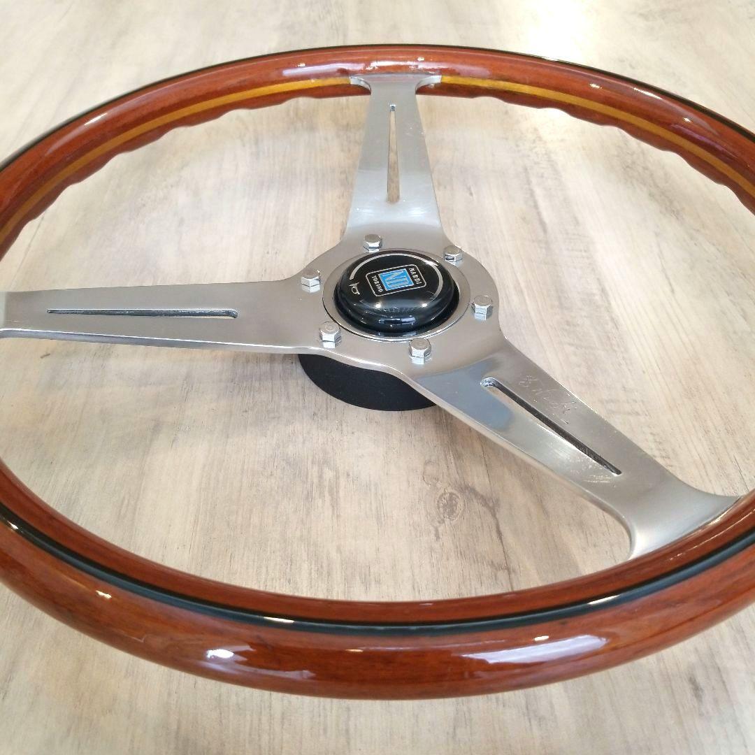 NARDI★ナルディクラシックウッドポリッシュステアリング/【当時物】37Φ