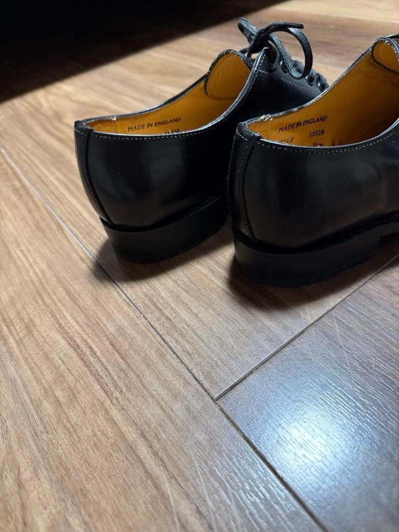 Sanders サンダース レディース ミリタリー プレーントゥ シューズ