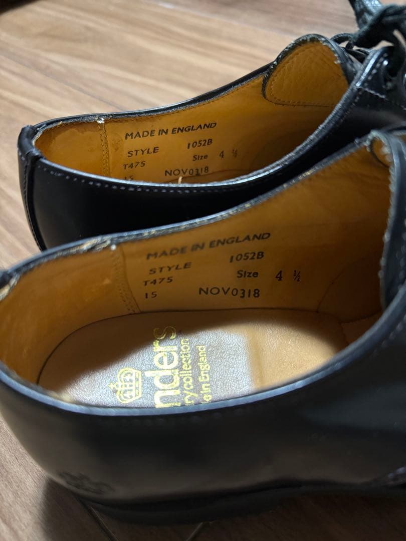 Sanders サンダース レディース ミリタリー プレーントゥ シューズ