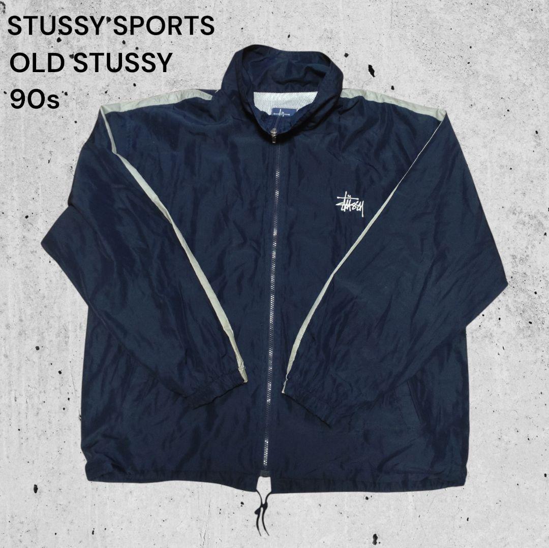 STUSSY SPORT 90s ナイロン ジャケット OLD 刺繍 USA製