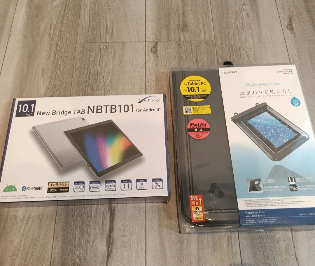 【新品】New Bridge NBTB101 タブレット防水ケース　セット