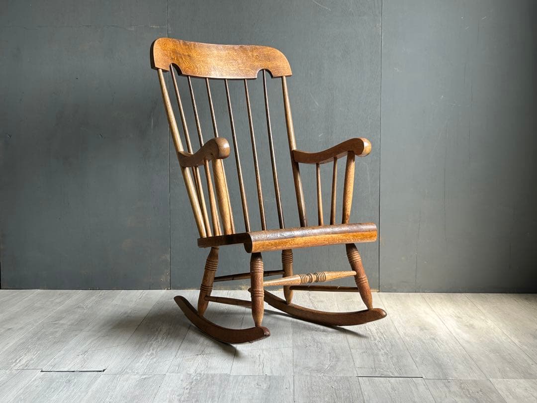 レトロ　飛騨産業　キツツキマーク　ロッキングチェア　ヴィンテージ　ゆり椅子　SZ
