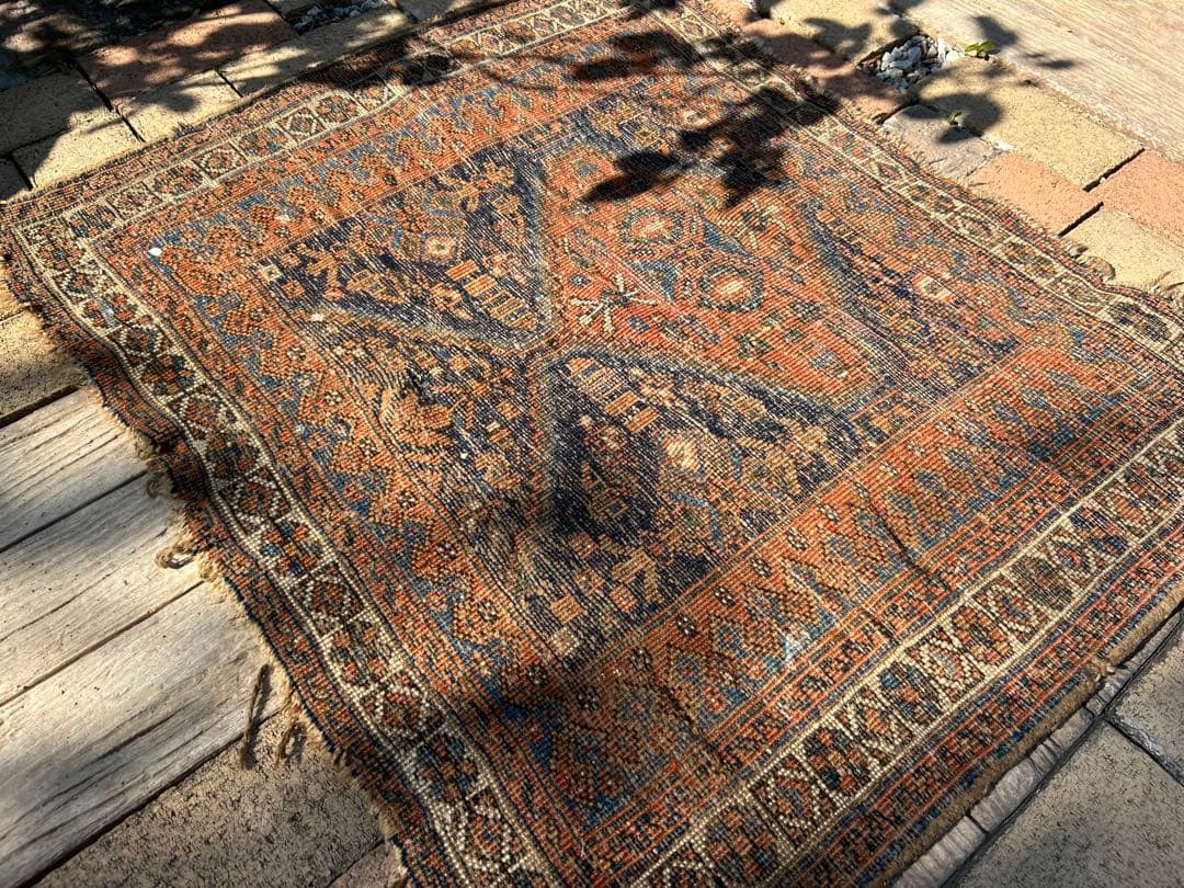 ヴィンテージ ハンドメイド ラグ・カーペット•マット アンティーク