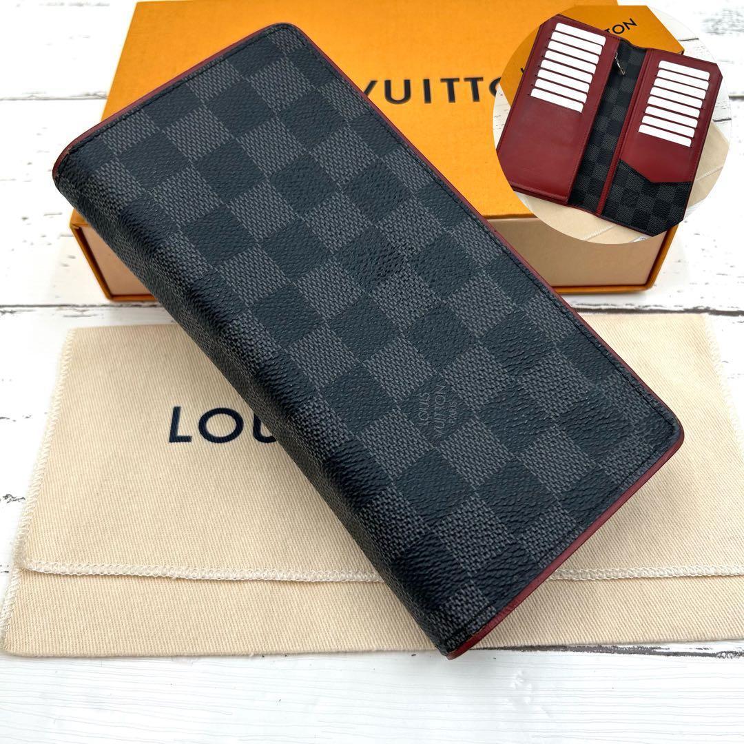 【新型レア】ルイヴィトン ポルトフォイユブラザNM ダミエ N63254 長財布