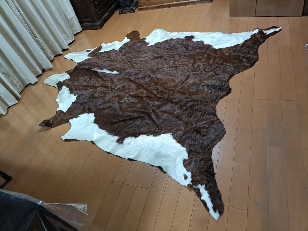 天然毛皮ラグ 5枚セット カウ ゴートスキン ムートン インテリア 北欧風