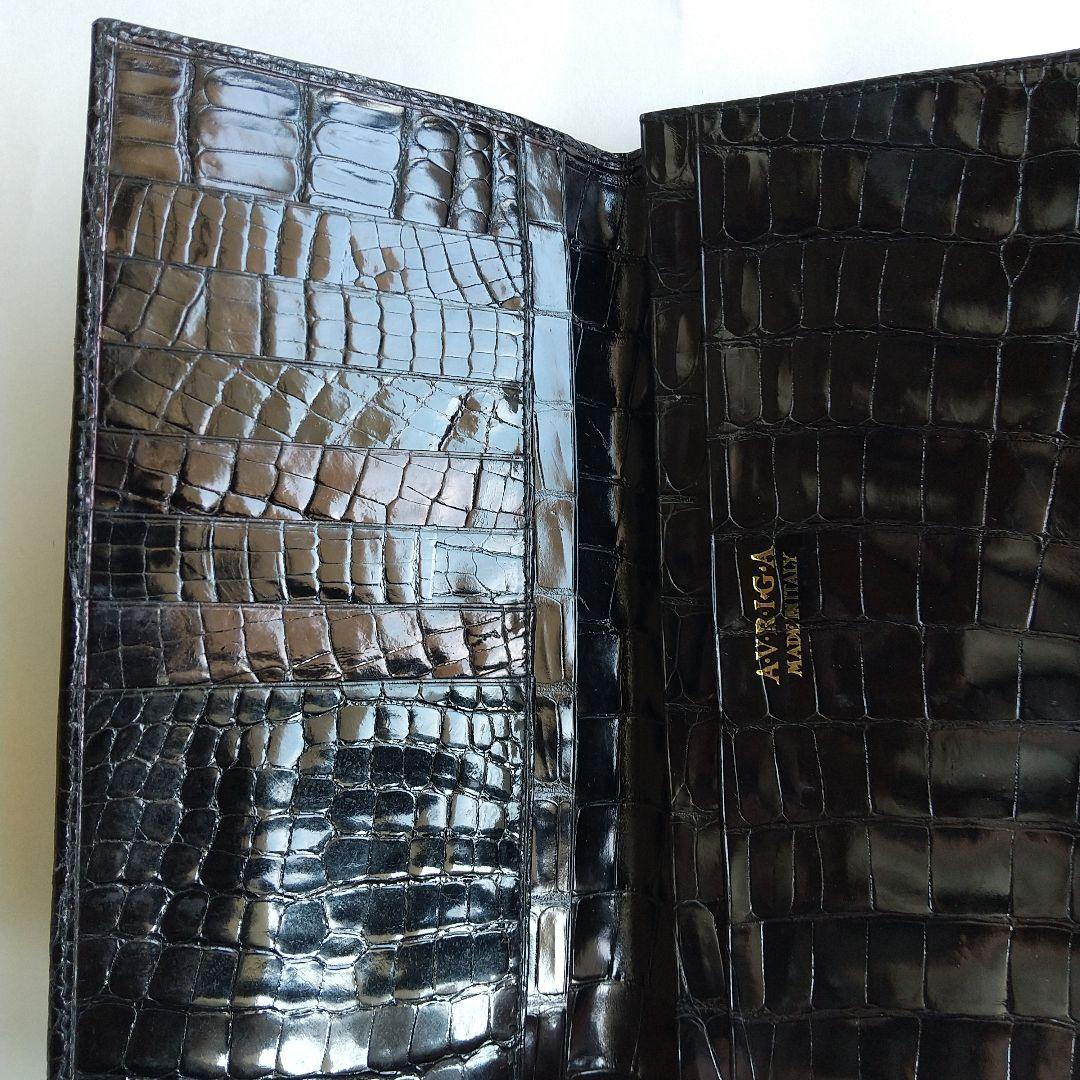クロコダイル　ワニ皮　札入れ
