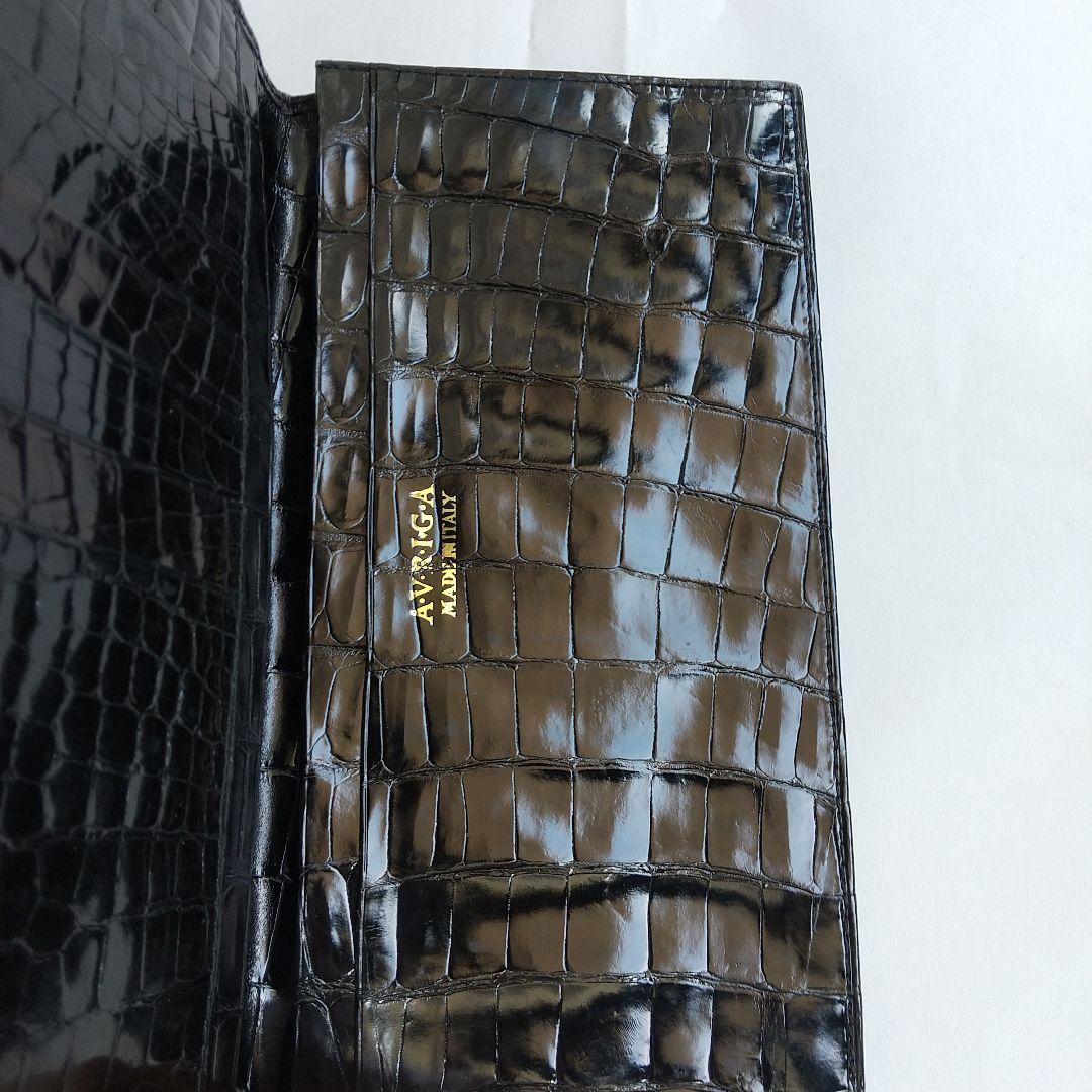 クロコダイル　ワニ皮　札入れ