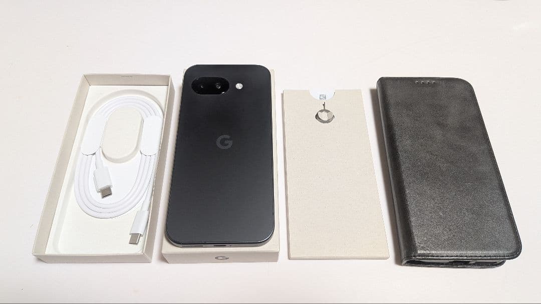 新品未使用 Google pixel9a 128GB Obsidian ケース付