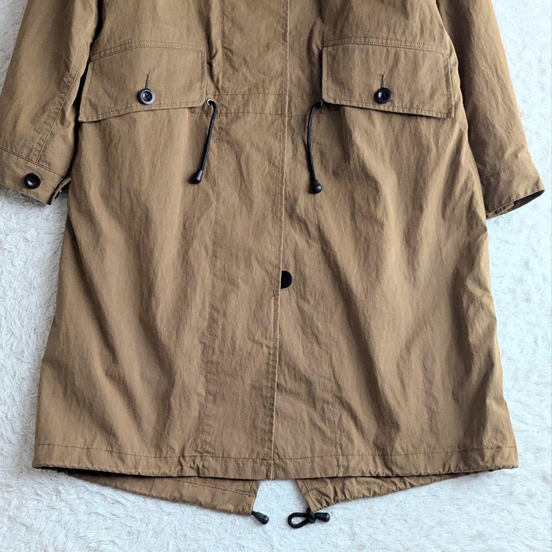 MHL. 中綿ライナー フード付き 2way モッズコート アウター 茶 S