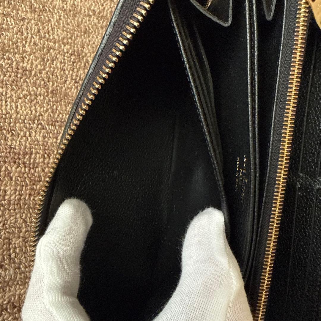 ［値下げ］[美品]ルイヴィトン　モノグラム　アンプラント　ジッピーウォレット　黒