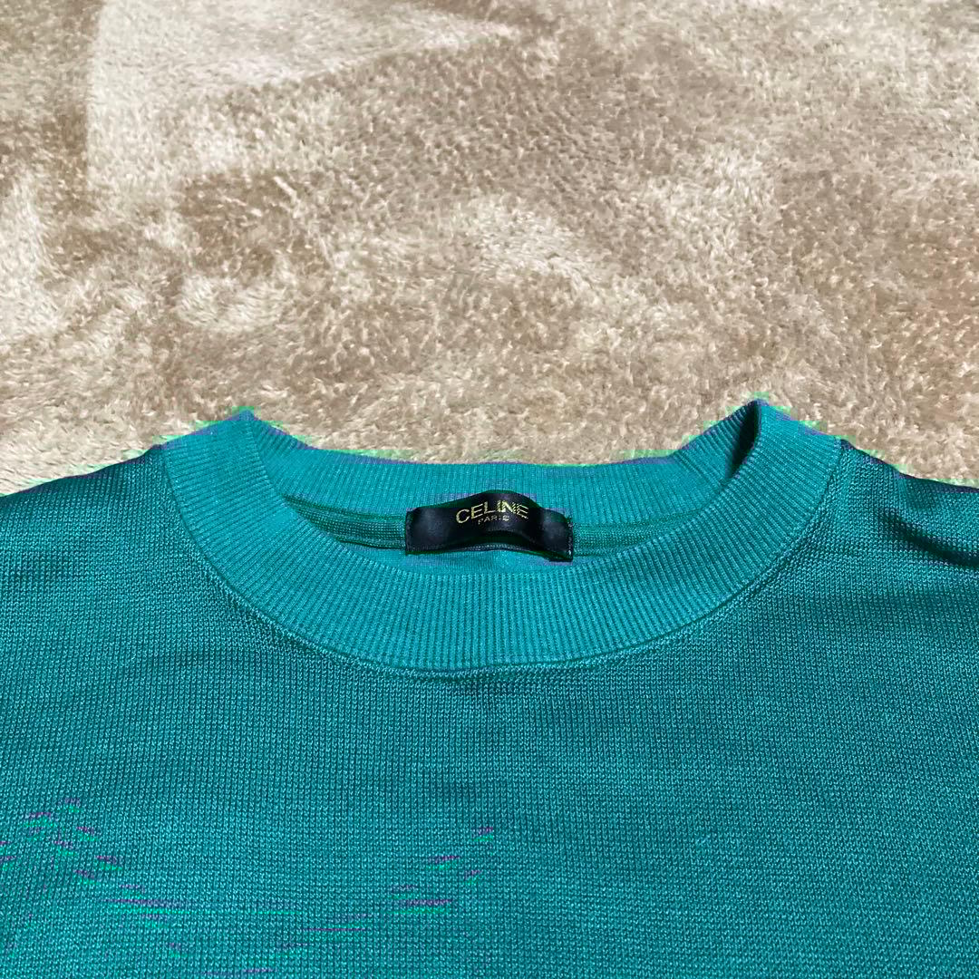OLD CELINE セリーヌ ニット セーター 緑