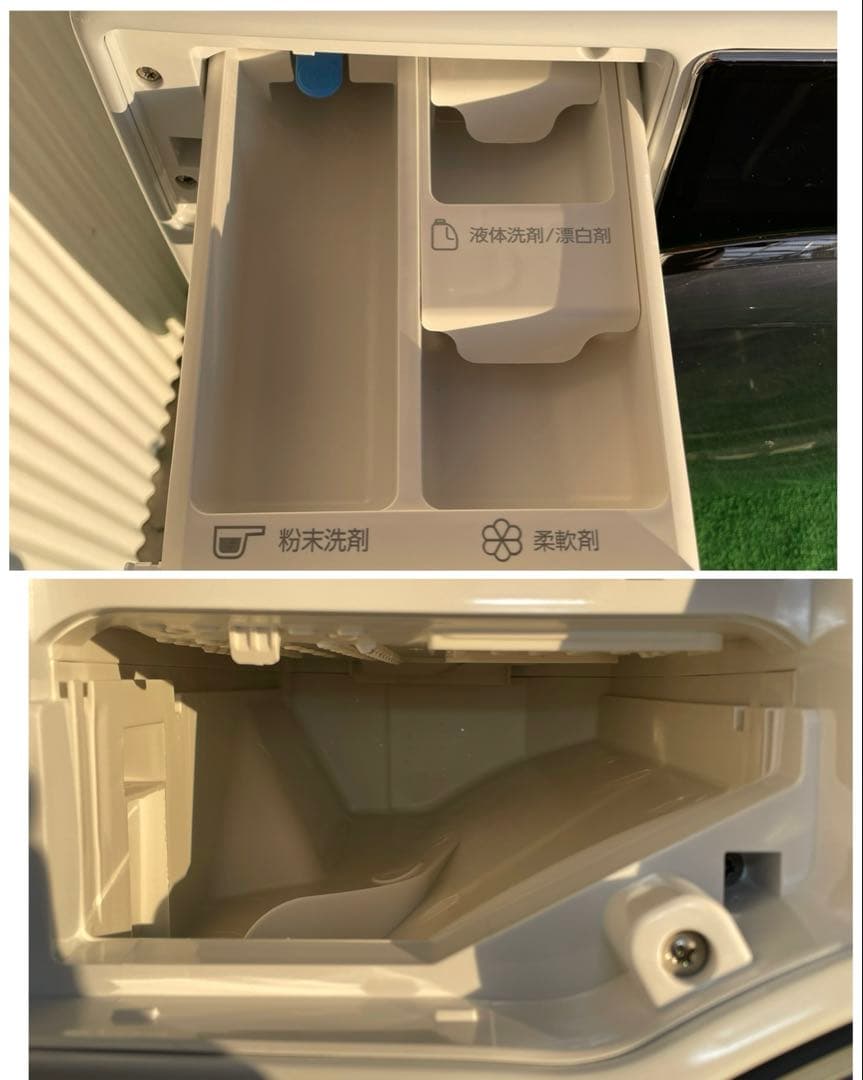 932アクア まっすぐドラム 12kgドラム式洗濯機 ヒートポンプ タッチパネル