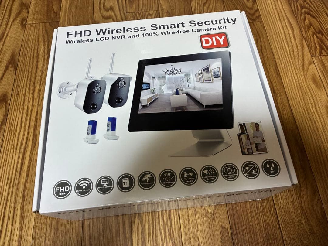 ANRAN WiFi無線式タッチパネル防犯カメラモニターセット