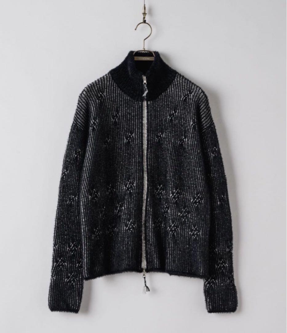 三*守様 casper john フェザードライバーズニット ブラック　S