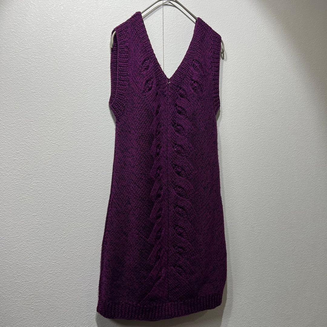 希少 美品 MM6 メゾンマルタンマルジェラ Vネック ノースリーブ ワンピース