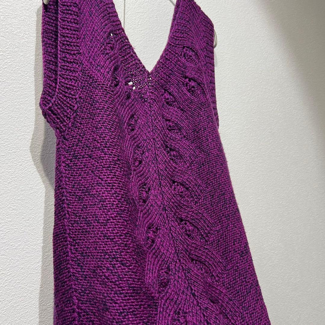 希少 美品 MM6 メゾンマルタンマルジェラ Vネック ノースリーブ ワンピース