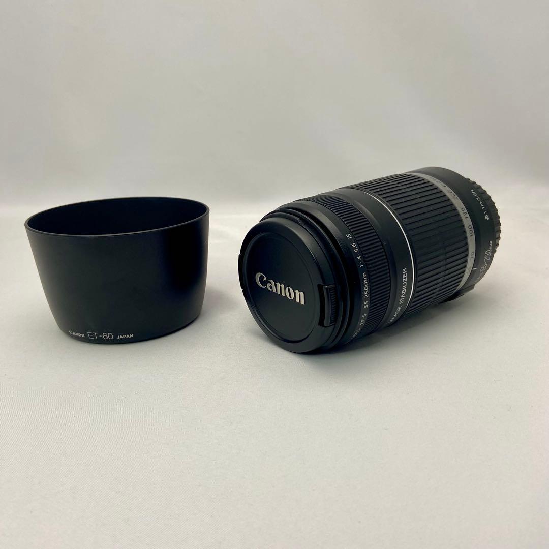 【美品】Canon EF-S 55-250mm F4-5.6 IS フード付