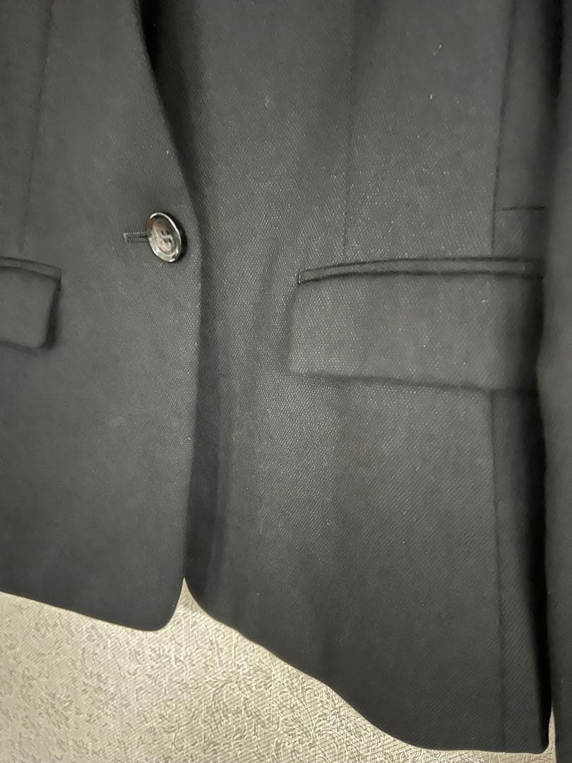 ANAYI アナイ　パンツスーツ セットアップ　ノーカラージャケット　黒