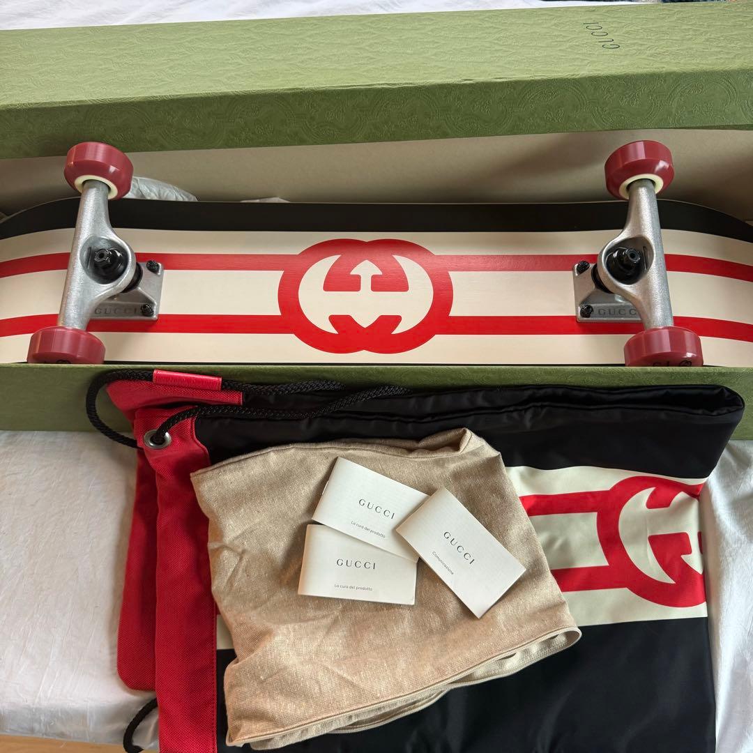 GUCCI スケートボード インターロッキング G インテリア ウッド