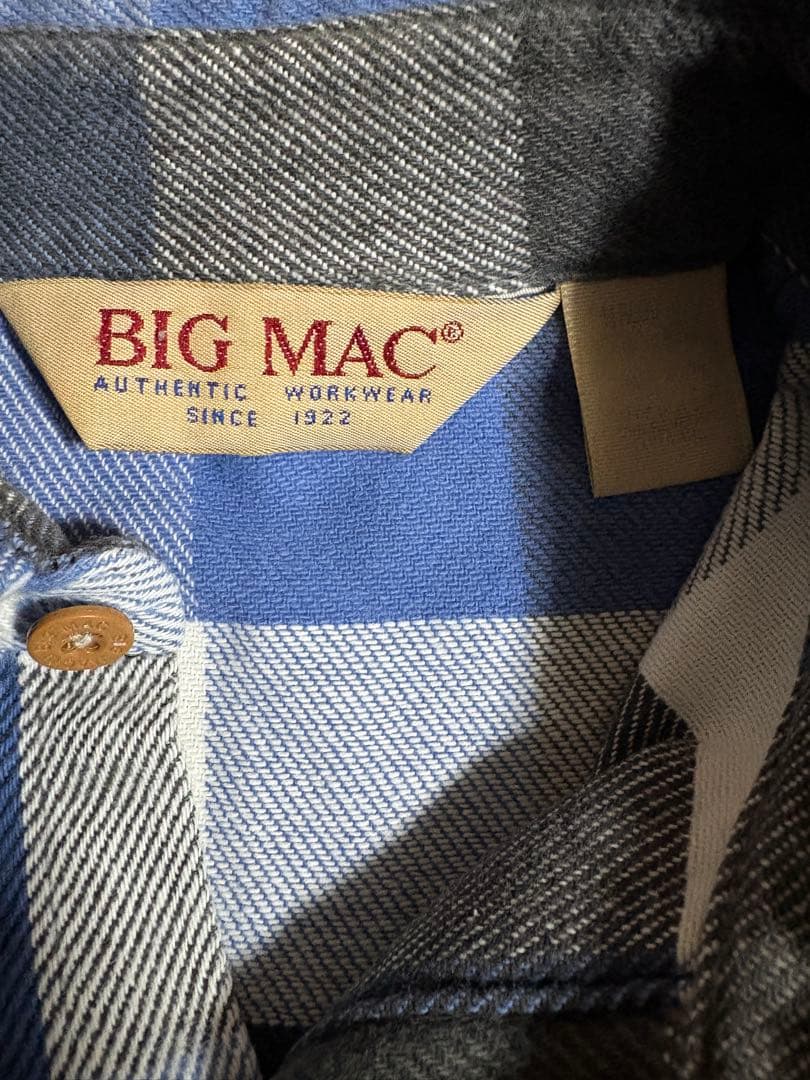 BIG MAC ネルシャツ 古着 ブロックチェック　 USA製80s 90s