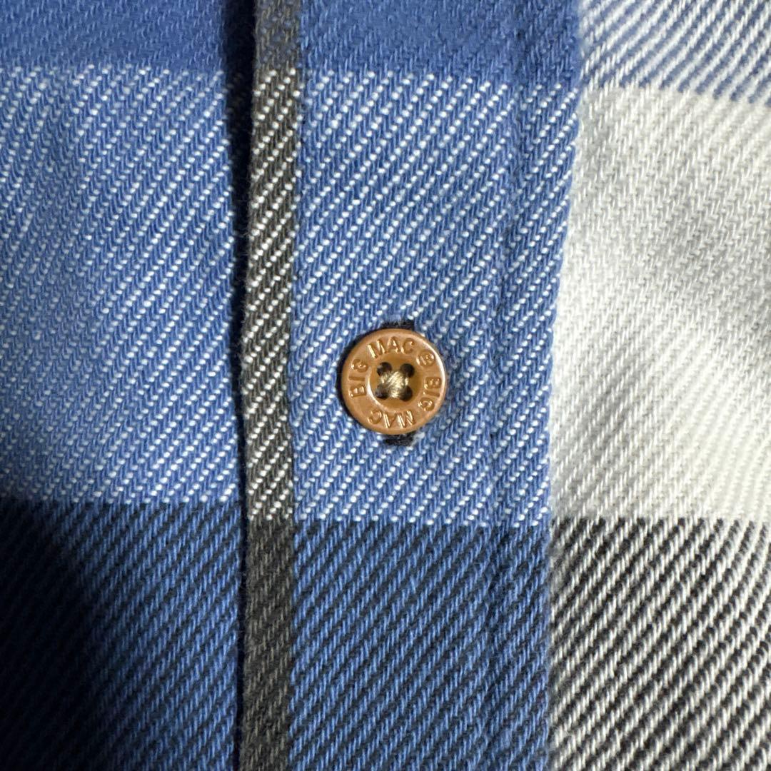 BIG MAC ネルシャツ 古着 ブロックチェック　 USA製80s 90s