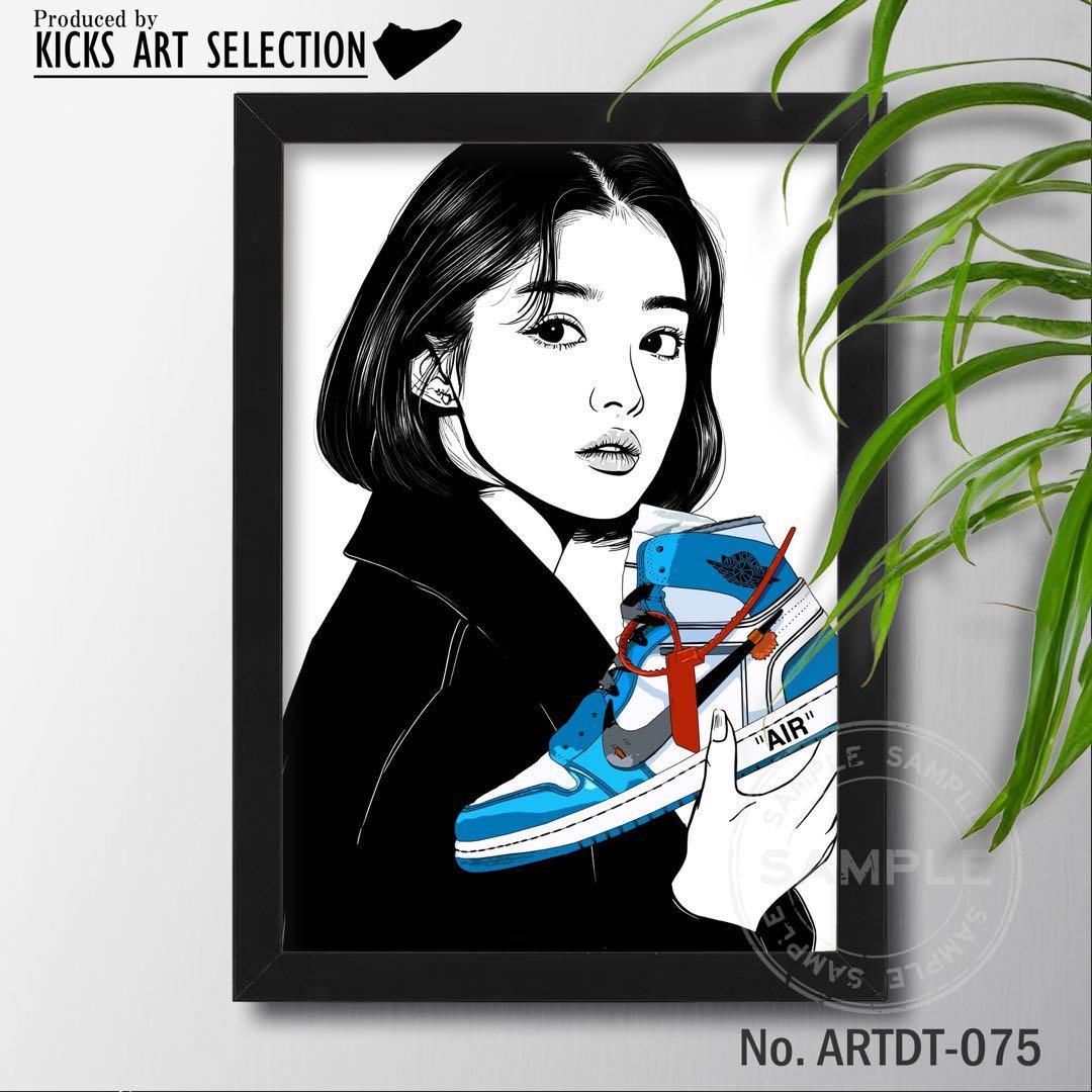 エアジョーダン1 オフホワイト kyneバックサイドワークス/スニーカーポスター