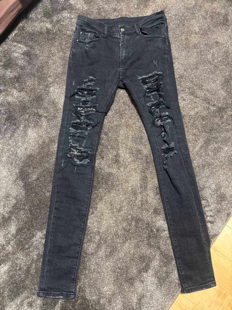 mnml ダメージスキニー