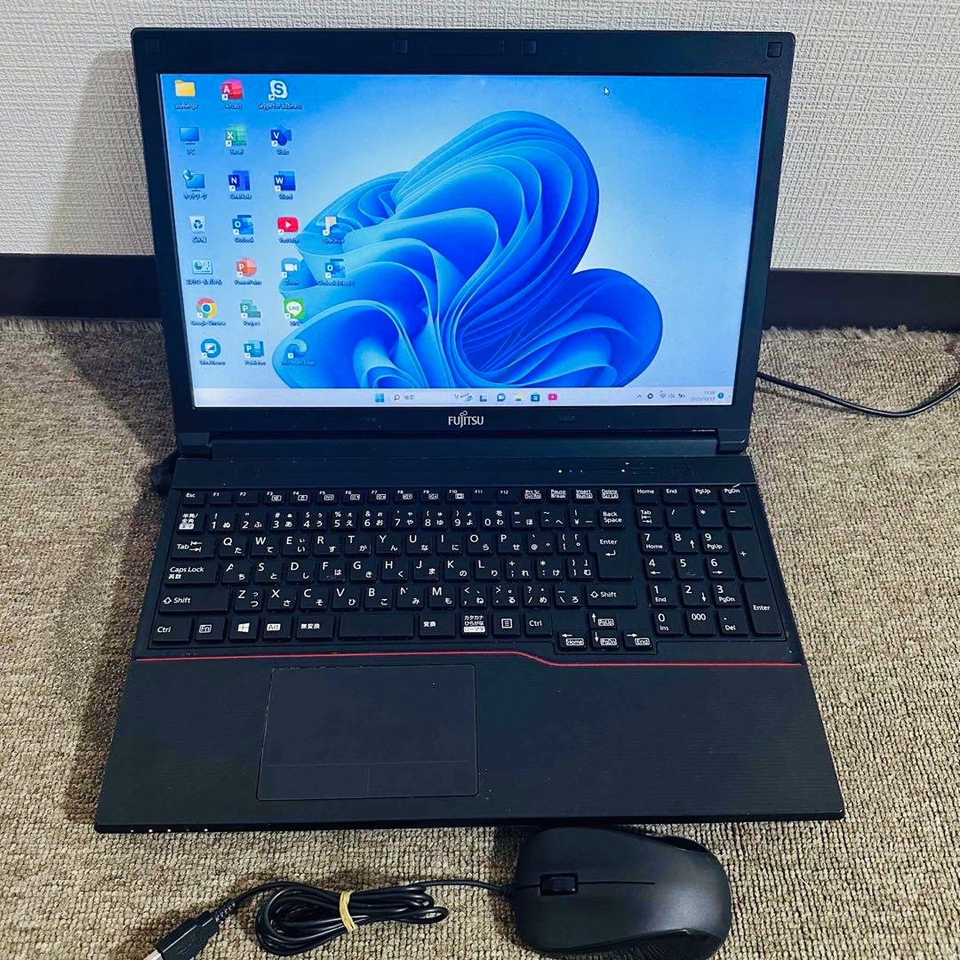 S146 Fujitsuノートパソコン i5メモリ8G高速 Windows11