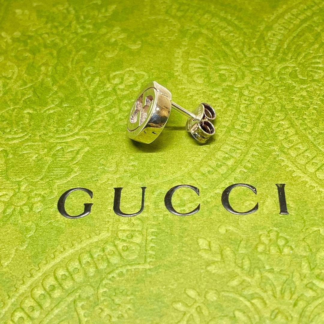 正規美品！グッチ　片耳ピアス　ダブルGロゴ　Ag925