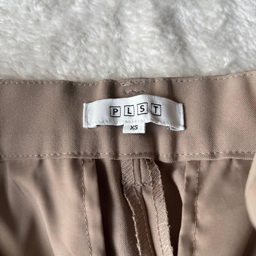 ✨️美品✨️ PLST プラステ スーツ ノーカラー ベージュ XS ストレッチ