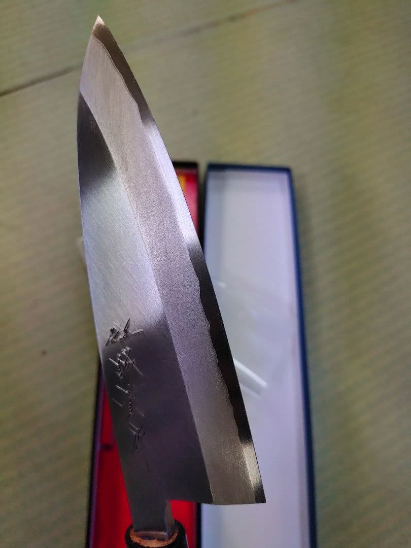 田中一之刃物製作所165ミリ出刃銀三